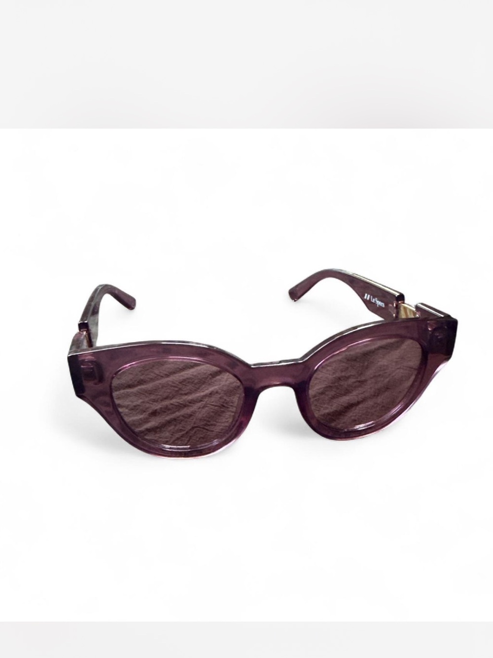 Le Specs Purple Round Frame Women's Sunglasses